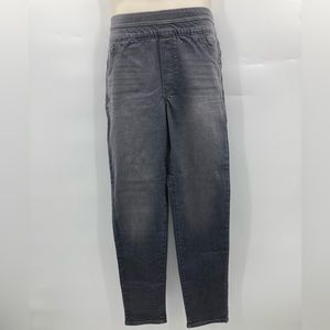 Wit and Wisdom Women’s Dark Gray Wash Elastic Waist Band Ankle Length Jeans